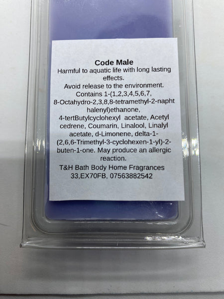 Code Male Scented Wax Melt (Aftershave)