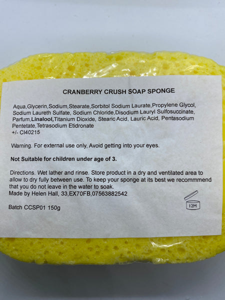 Cranberry Crush Soap Sponge