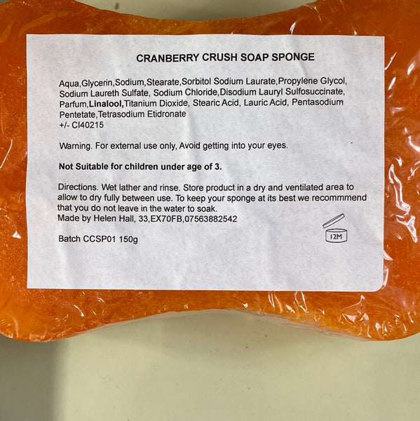 Cranberry Crush Soap Sponge