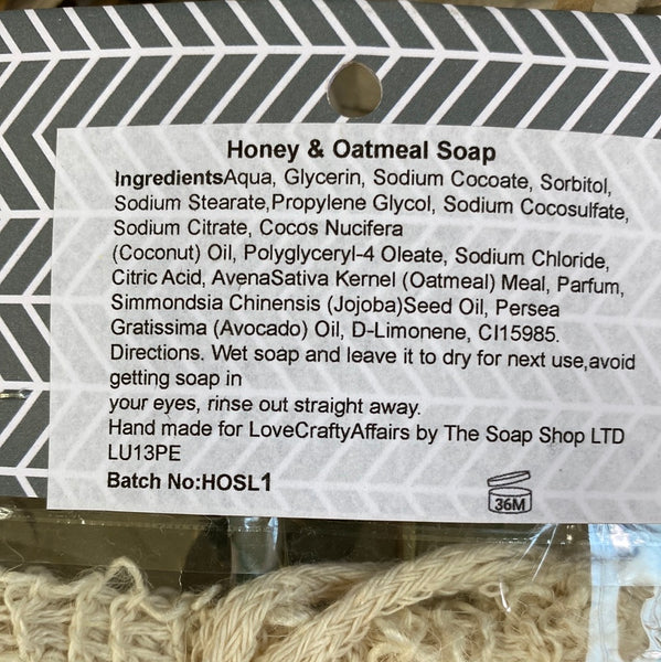 Honey & Oatmeal Soap & Wash Bag
