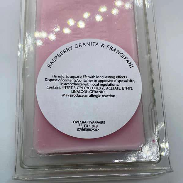 Raspberry Granita & Frangipani