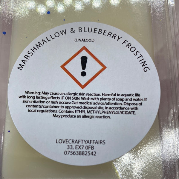 Marshmallow & Blueberry Frosting